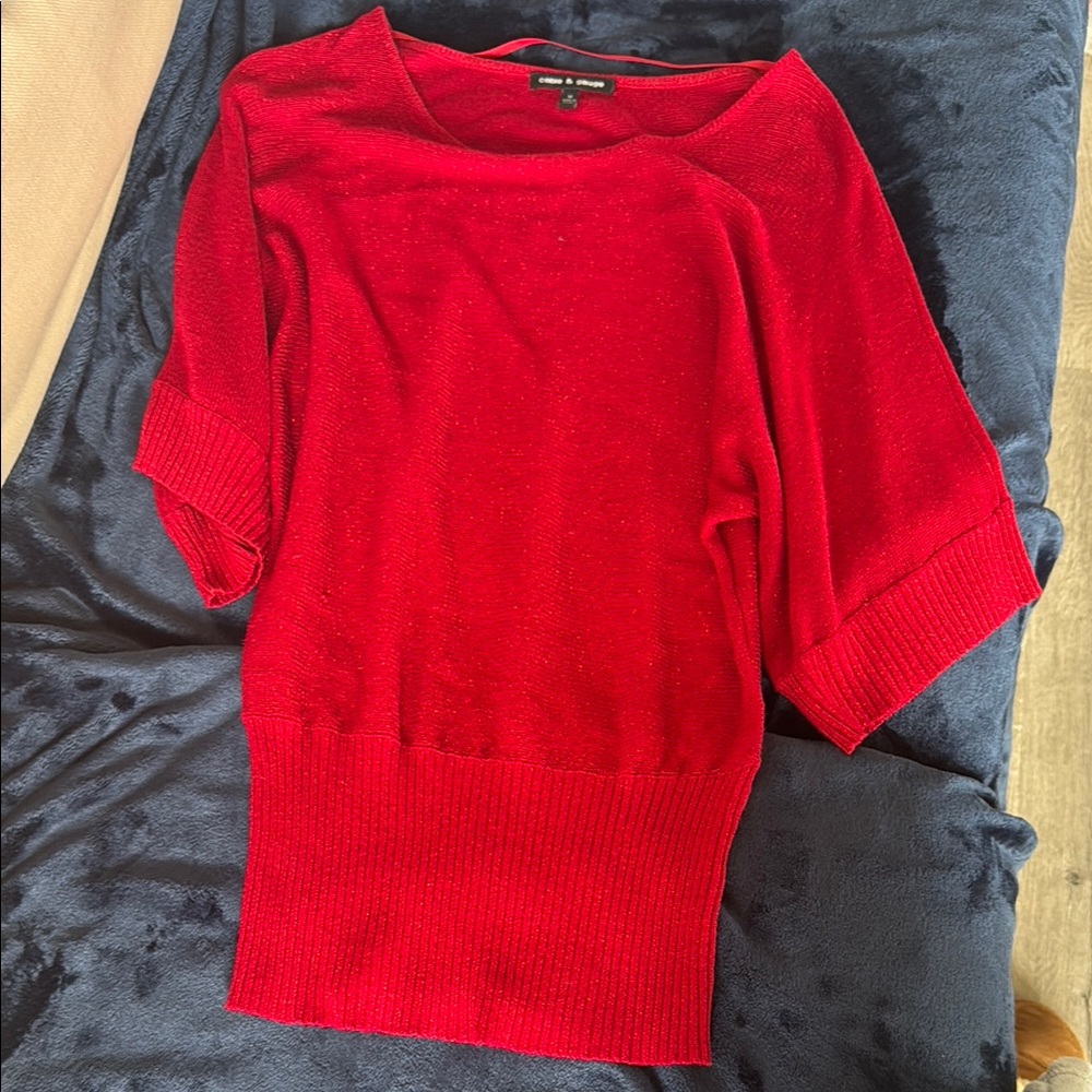 Elegant Red Women's Sweater